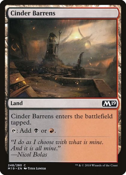 Cinder Barrens, Core Set 2019 248