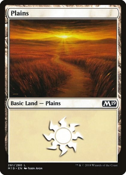 Plains (261), Core Set 2019 261