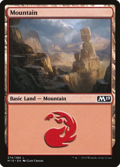 Mountain (274), Core Set 2019 274