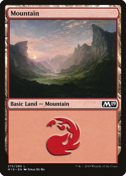 Mountain (275), Core Set 2019 275