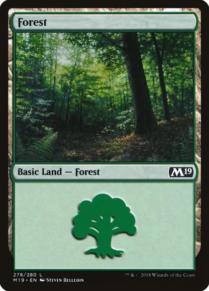Forest (278), Core Set 2019 278