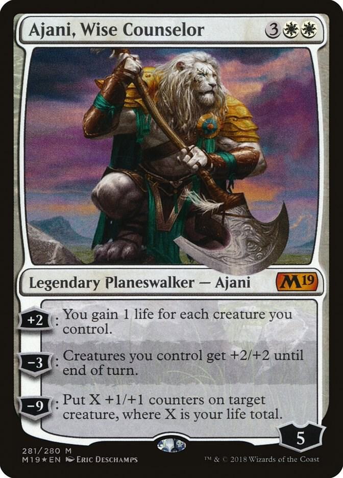 Ajani, Wise Counselor, Core Set 2019 281