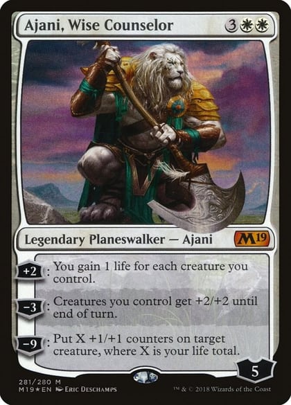 Ajani, Wise Counselor, Core Set 2019 281