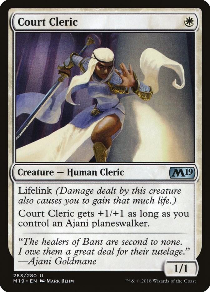 Court Cleric, Core Set 2019 283