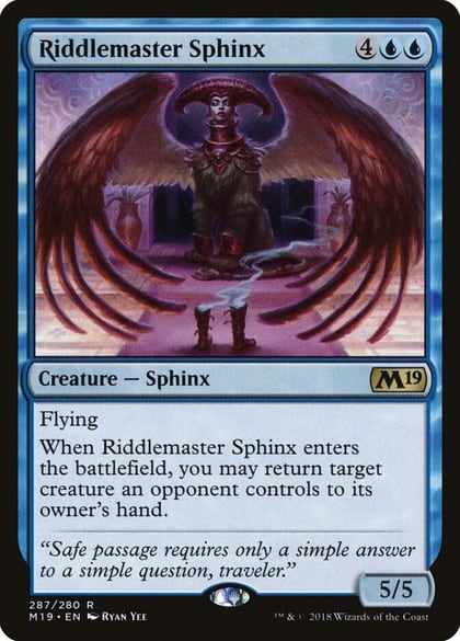 Riddlemaster Sphinx, Core Set 2019 287