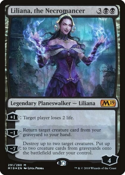 Liliana, the Necromancer, Core Set 2019 291