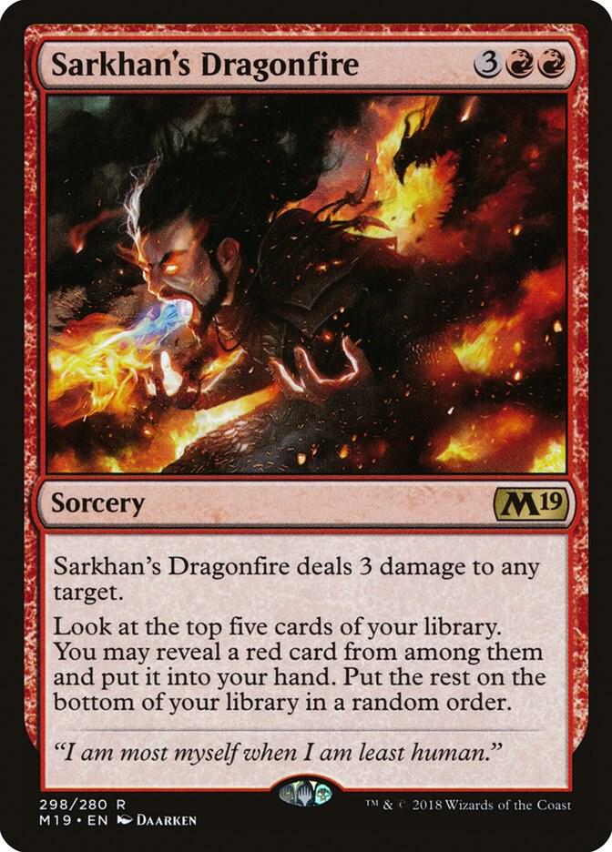 Sarkhan's Dragonfire, Core Set 2019 298