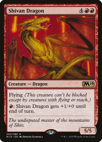 Shivan Dragon, Core Set 2019 300