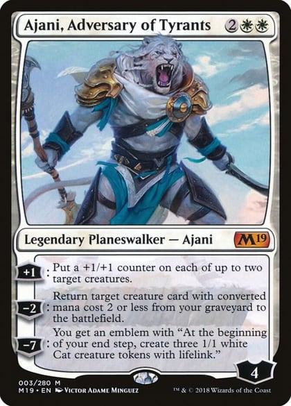 Ajani, Adversary of Tyrants, Core Set 2019 3