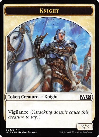 Knight // Goblin Double-Sided Token (Game Night), Core Set 2019 4 // 11