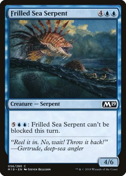 Frilled Sea Serpent, Core Set 2019 56