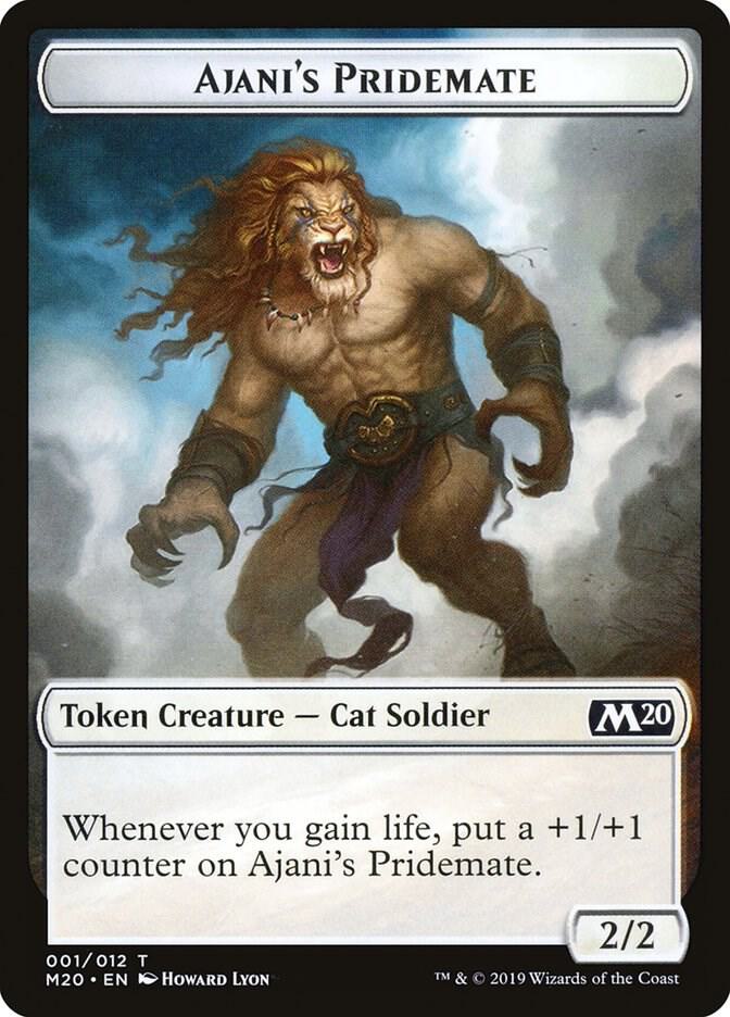 Ajani's Pridemate Token, Core Set 2020 1