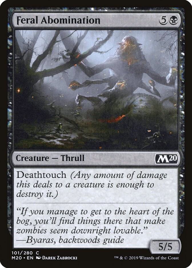 Feral Abomination, Core Set 2020 101