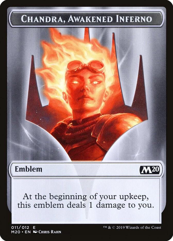 Emblem - Chandra, Awakened Inferno, Core Set 2020 11