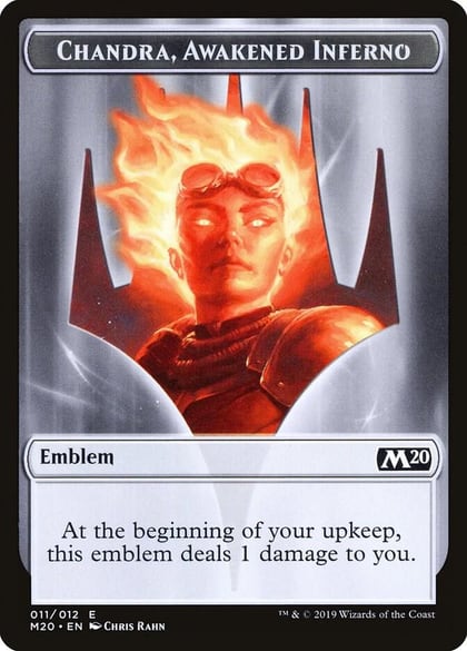 Emblem - Chandra, Awakened Inferno, Core Set 2020 11
