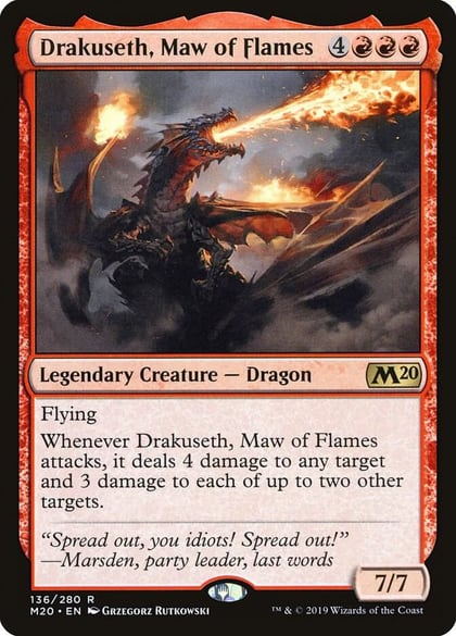Drakuseth, Maw of Flames, Core Set 2020 136