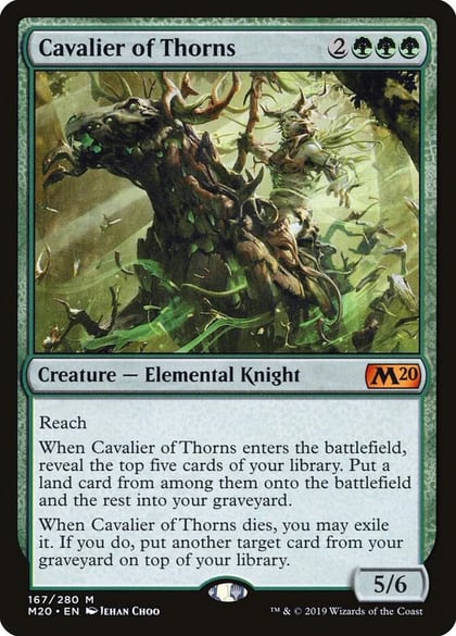 Cavalier of Thorns, Core Set 2020 167