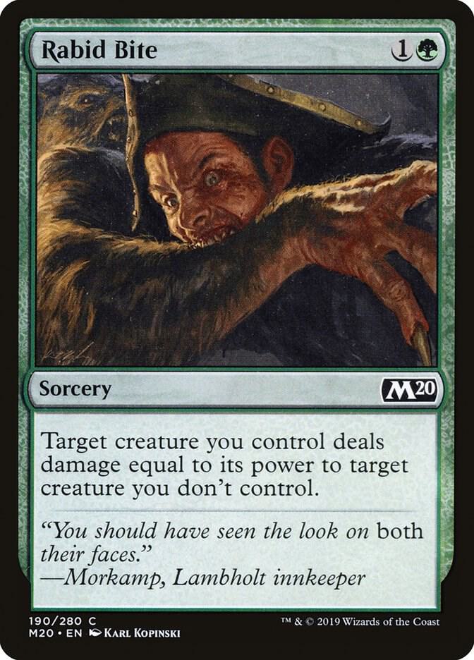 Rabid Bite, Core Set 2020 190
