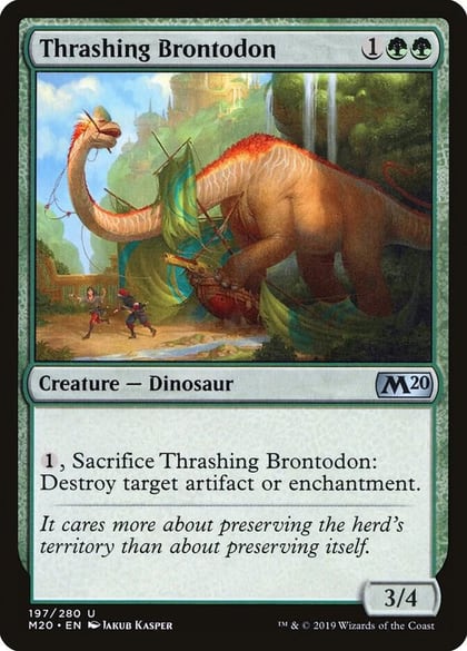 Thrashing Brontodon, Core Set 2020 197
