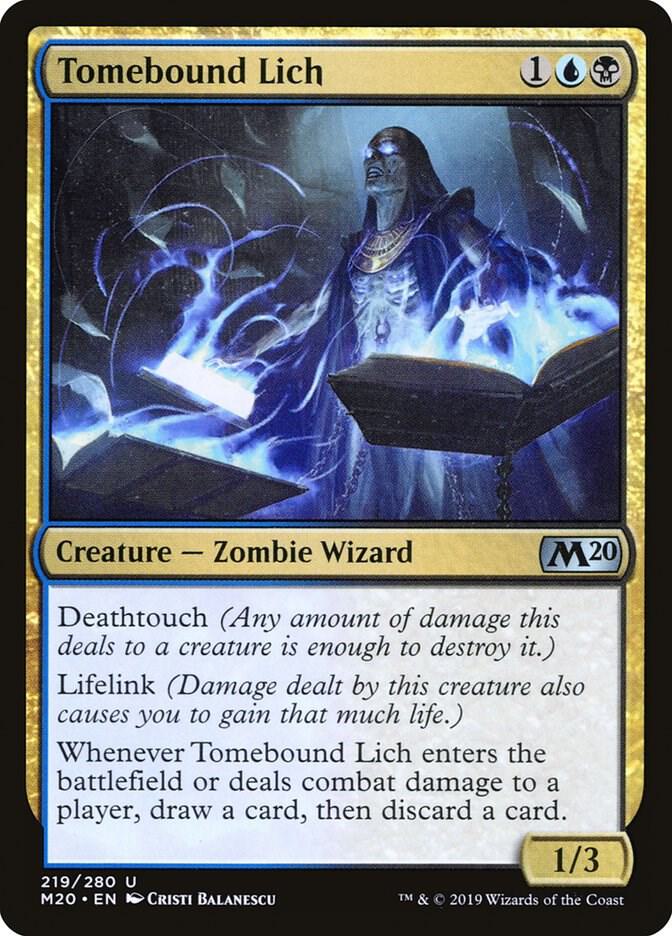 Tomebound Lich, Core Set 2020 219