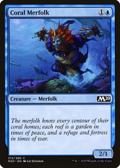 Coral Merfolk, Core Set 2020 315