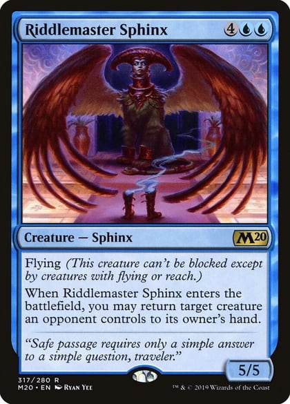 Riddlemaster Sphinx, Core Set 2020 317