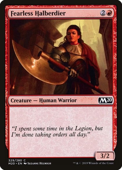 Fearless Halberdier, Core Set 2020 329