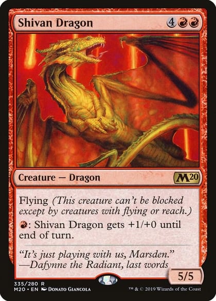 Shivan Dragon, Core Set 2020 335