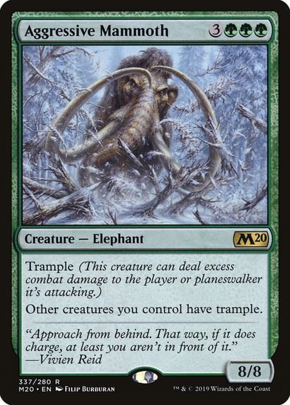 Aggressive Mammoth, Core Set 2020 337