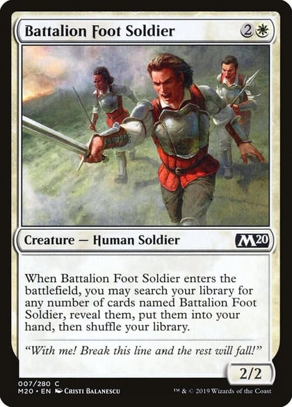 Battalion Foot Soldier, Core Set 2020 7
