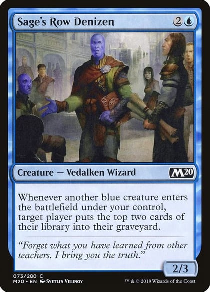 Sage's Row Denizen, Core Set 2020 73