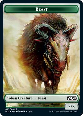 Beast // Construct Double-Sided Token, Core Set 2021 10 // 14