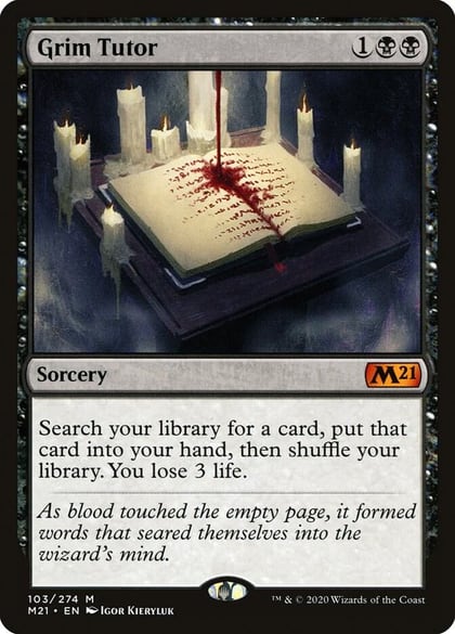 Grim Tutor, Core Set 2021 103