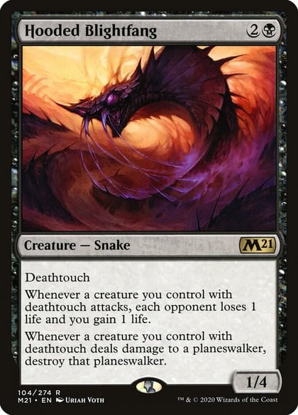 Hooded Blightfang, Core Set 2021 104