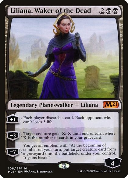 Liliana, Waker of the Dead, Core Set 2021 108