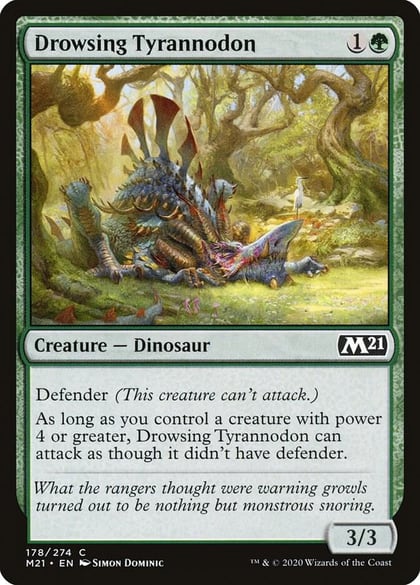 Drowsing Tyrannodon, Core Set 2021 178