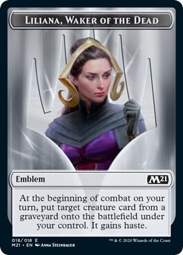 Emblem - Liliana, Waker of the Dead, Core Set 2021 18