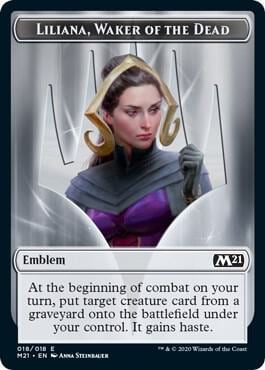 Emblem - Liliana, Waker of the Dead, Core Set 2021 18