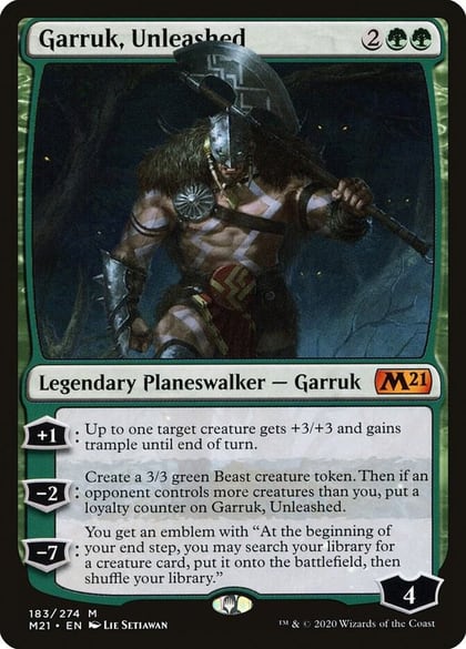 Garruk, Unleashed, Core Set 2021 183