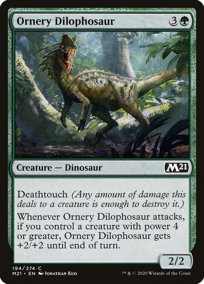 Ornery Dilophosaur, Core Set 2021 194