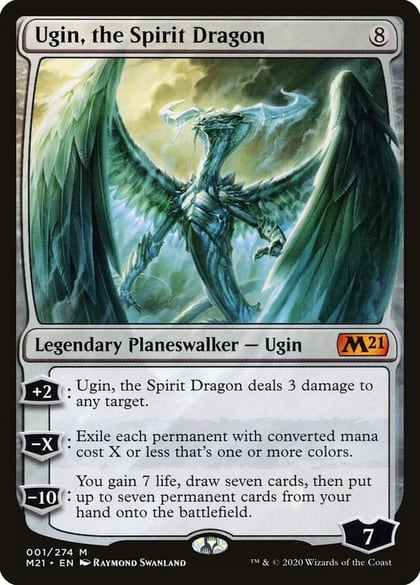 Ugin, the Spirit Dragon, Core Set 2021 1