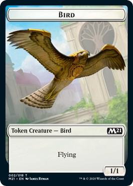 Bird // Demon Double-Sided Token, Core Set 2021 2 // 6