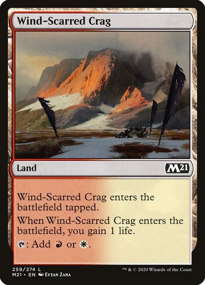 Wind-Scarred Crag, Core Set 2021 259
