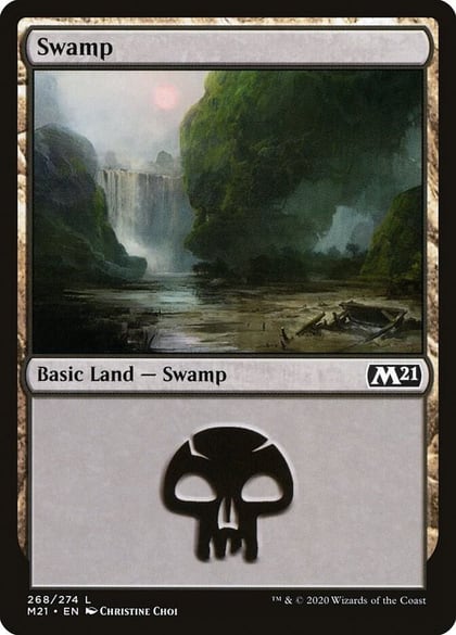 Swamp (268), Core Set 2021 268