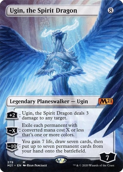 Ugin, the Spirit Dragon (Borderless), Core Set 2021 279