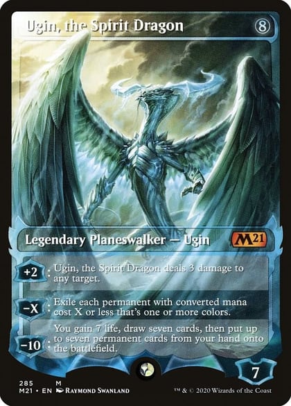 Ugin, the Spirit Dragon (Showcase), Core Set 2021 285