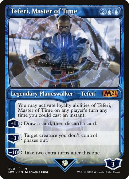 Teferi, Master of Time (Showcase) (290), Core Set 2021 290