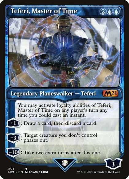 Teferi, Master of Time (Showcase) (291), Core Set 2021 291