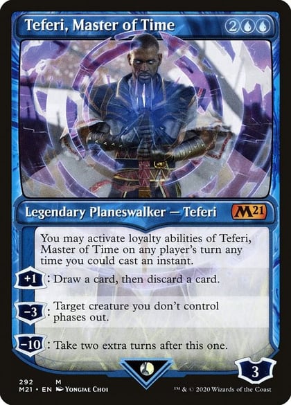 Teferi, Master of Time (Showcase) (292), Core Set 2021 292