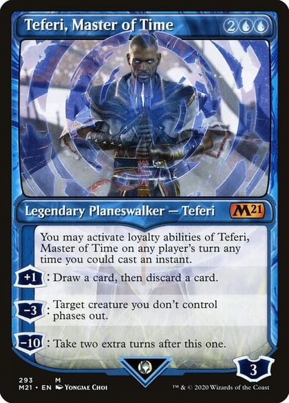 Teferi, Master of Time (Showcase) (293), Core Set 2021 293